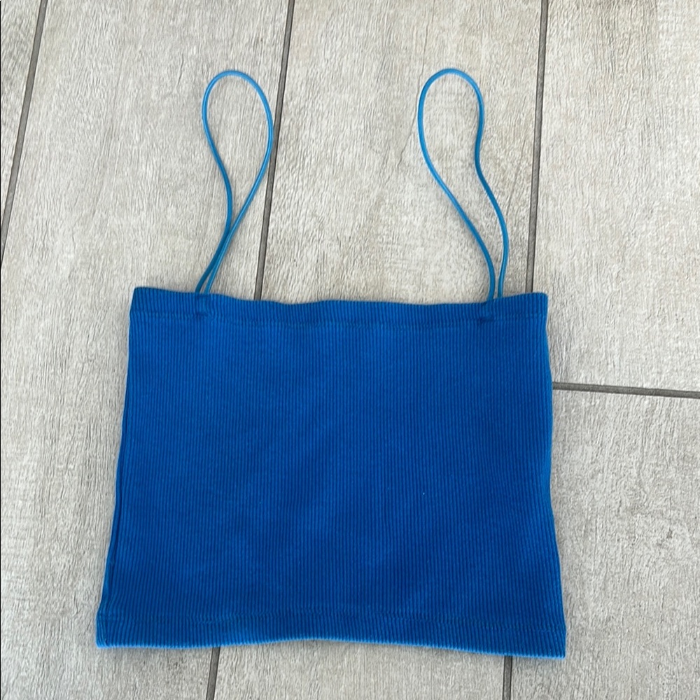 Zara Blue Crop Top